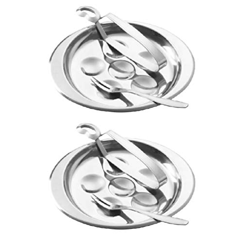 Stainless Steel Escargot Plates with 6 Compartment Holes, 2 Sets Seafood Snail Dish with Escargot Tong, Escargot Baking Dish Server for Home, Kitchen, Restaurant, Hotel, BBQ Stainless Steel Escargot Plates with 6 Compartment Holes, 2 Sets Seafood Snail Dish with Escargot Tong, Escargot Baking Dish Server for Home, Kitchen, Restaurant, Hotel, BBQ