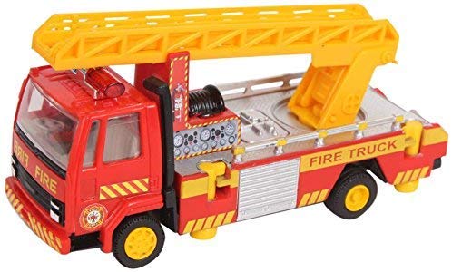 Amisha Gift Gallery Toys Fire Ladder Truck for Kids - Multi Color