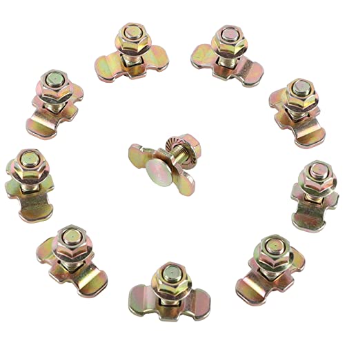L Track Threaded Stud Fitting - 10 Pack Double Stud Lug Fitting Accessories Bolts - Iwongo Supplied #TOP5