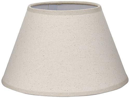 Better & Best 25 Retor Abat-jour rond en lin avec support mobile Crème 25 cm Cover