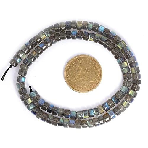 Labradorite heishi 6mm perles translucides de grade AA dotées de reflets spectaculaires