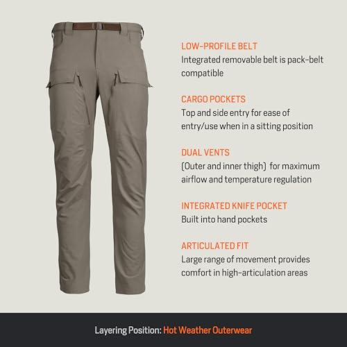 First Lite Men's Trace Pant - Ultralight Breathable Camo Hunting Pants 6