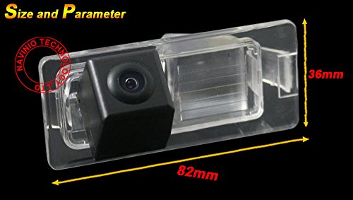 HD Auto Vehicle Car Van 170° Wide Angle License Plate Light Rear View Reversing Backup Camera Parking Aids System Compatible with Fiat Freemont from 2012 - Image 3