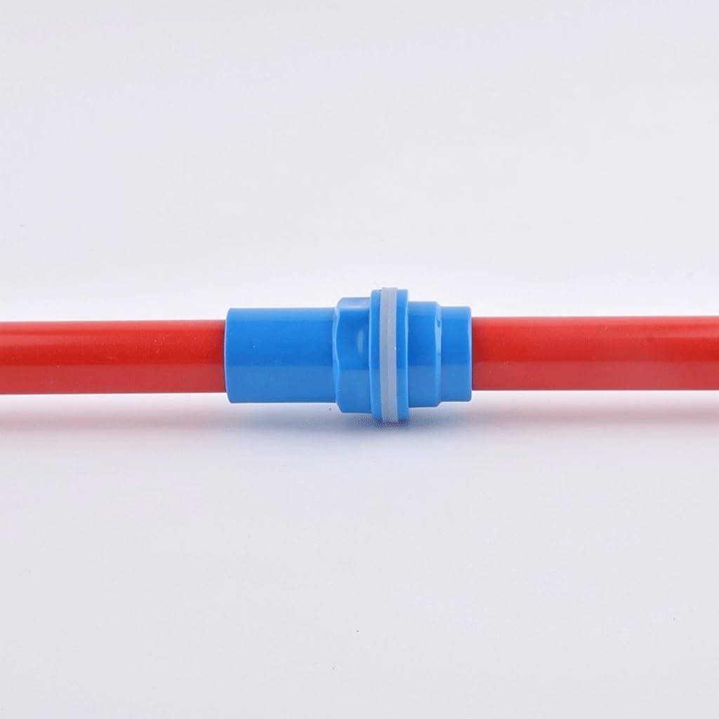 10pcs PVC Aquarium Butt Fish Tank Pipe Drainage Connector, for Thicken UPVC Pipe Drain Adapter Inlet Outlet Joints (Color : Inner Dia 50mm, Size : 10pcs)