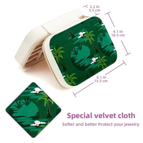 Boîte à bijoux de voyage en velours avec compartiments amovibles modulables