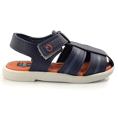 Sandália Casual Infantil Menino Com Ajuste Confort Cartago 12048