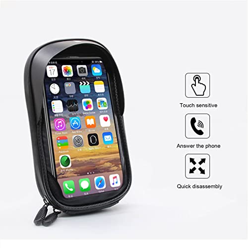 Dramlor Bike Front Frame Bag, Large Capacity, Waterproof, Sturdy Mountain Bicycle Front Top Tube Pouch Pannier Bike Phone Mount Holder Handlebar Bag With Touch Screen Cell Phone Case Holder #TOP3