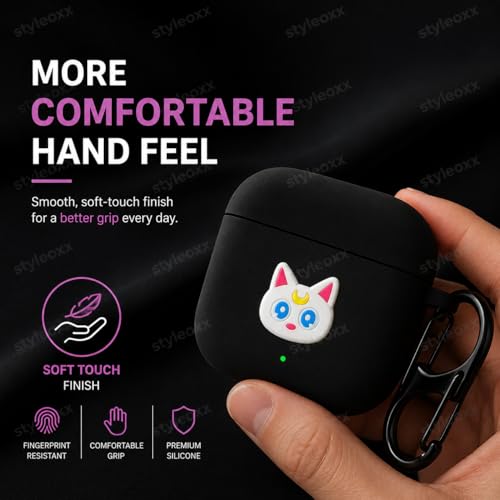 Image of Anvique Silicone Case for OnePlus Buds 4 Pro,Shockproof Protective Cover, Scratch Resistant, Lightweight, Precise Fit with Charging Access (Cat)