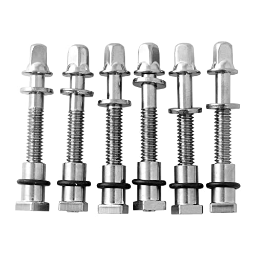 HEAVENGLOW6 Pieces Drum Tension Rods Hardware for Snare Drum Spar...