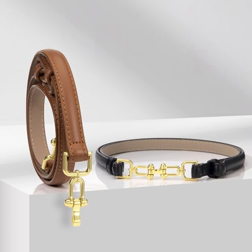Womens Leather Belt Skinny Thin Belts for Women Dresses Pants4