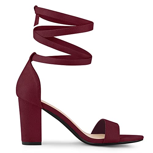 Allegra K Sandali da donna con lacci e cinturino