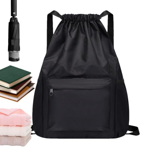 Mochila con cordón para motocicleta y casco de béisbol multiusos