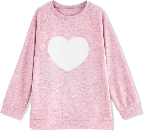 Image of Apbondy Girls Shirts Casual Long Sleeve Crewneck Loose Striped Sweatshirts Pullover Tops