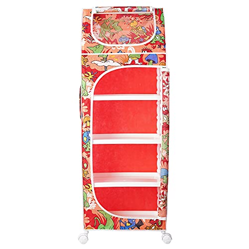 Image of Little One's | 5 Plastic Shelves Baby Wardrobe /Toy Organizer | Jungle Red | TB5 /AR