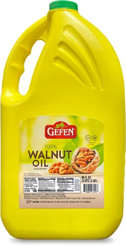 Gefen pure walnut oil, 96oz | rich in nutrients, no on a white background