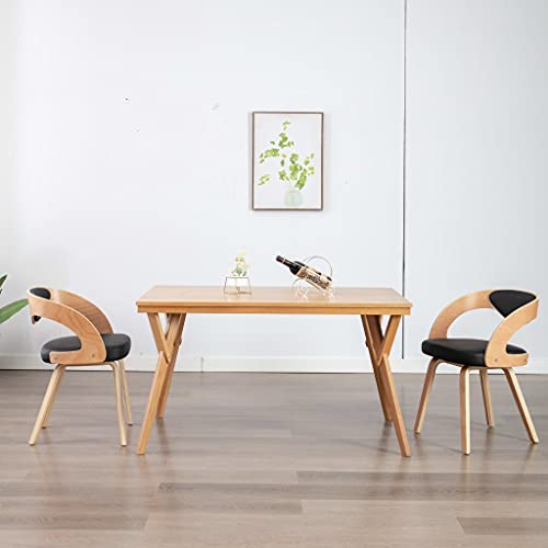 QINXIXINAIXI Elegante silla de comedor tapizada de madera maciza con asiento de fácil cuidado – Juego de 2 unidades para un ambiente elegante y cómodo de salón, 110 kg de carga por silla
