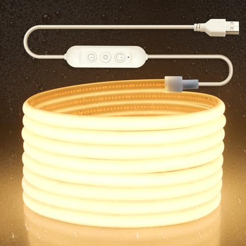 Tira LED COB Aclorol 16.4FT 3000K Blanco Cálido miniatura 1