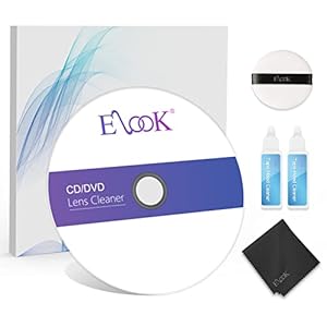 Elook CD Player Cleaner Kit, Laser Lens Cleaning Disc for CD/VCD/DVD Player, with Microfiber Cloth and Cleaning Pad and…