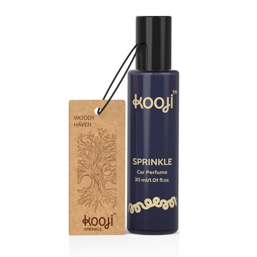 Image of KOOJI Sprinkle - Car & Home Perfumes - Woody Haven 30 ML | Premium Freshener - Earthy Musk & Aromatic Woods | Natural & Vegan Ingredients | Long-Lasting Aroma for Car, Home, Office - Up to 60 Days