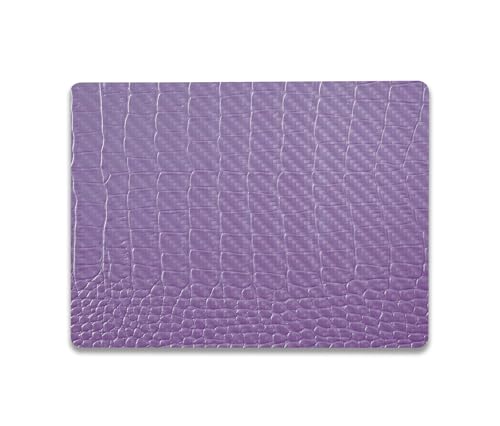 Image of MightySkins Carbon Fiber Skin Compatible with Microsoft Surface Laptop Go 3 (2023) Full Wrap Kit - Purple Gator Skin | Protective, Durable Textured Carbon Fiber Finish | Made in The USA