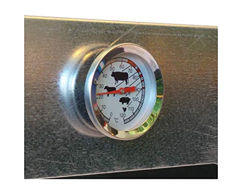 2L Home&Garden Raucherofen XL komplett mit Heizspirale, Elektrisch, aus Legierter Stahl