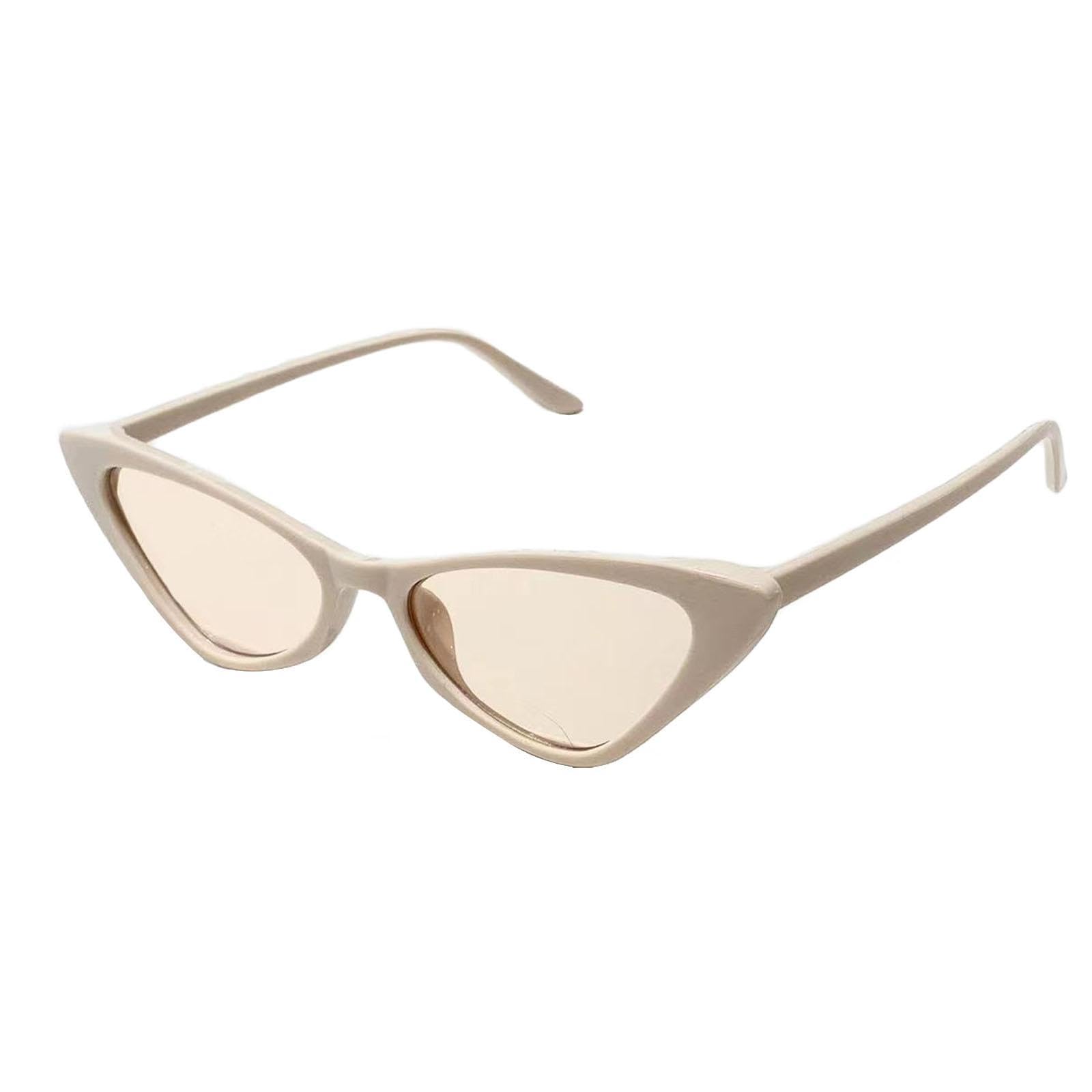 Women Sunglasses Trendy Versatile Eyeglasses for Nightclub Party Photo Props Beige-image-45