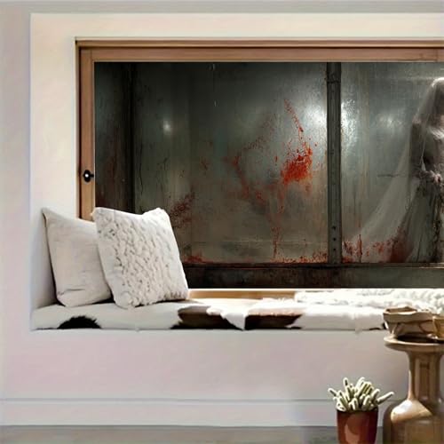 Vinilo Decorativo Halloween Novia Fantasmal 39.3x17.7 pulgadas miniatura 2