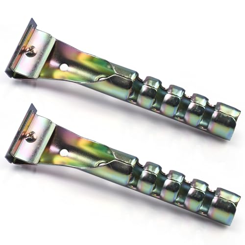 2 x Heavy Duty Stanley STA028640 & LINBIDE LGPS50 Type Tungsten Carbide Paint Scraper with Blade Double-Sided Scraper Accessories for Removing Grout, Paint, Glue, Rust