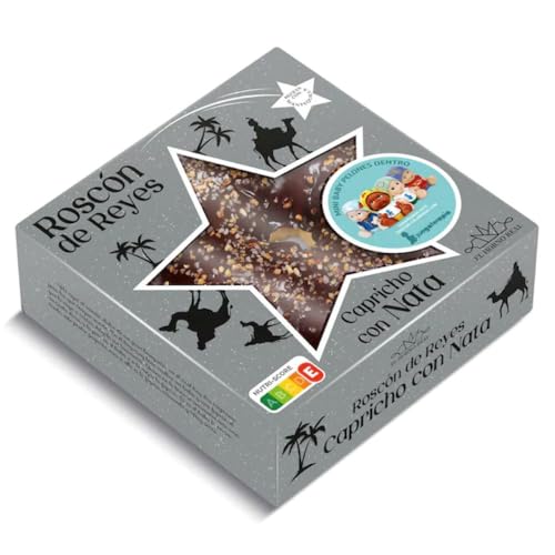 Roscón de reyes capricho con nata Dulce Noel Dia caja 500 g