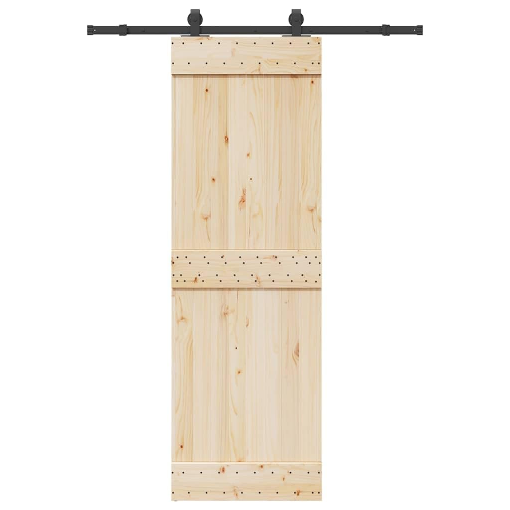 vidaXL Kit de herrajes para puertas correderas acero negro 152,5 cm