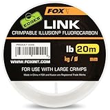 Fox Edges Link Crimpable Illusion Fluorocarbon - 20m Karpfenvorfach, Durchmesser/Tragkraft:0.53mm / 25lb