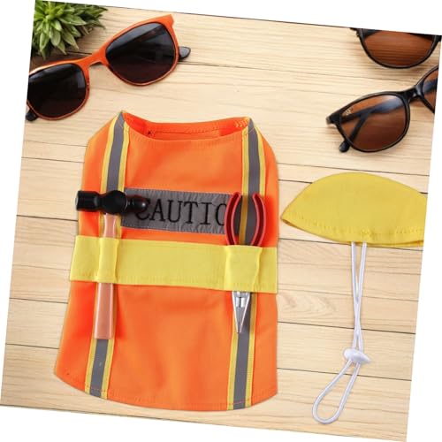 Disfraz decorativo para perro talla M naranja miniatura 5