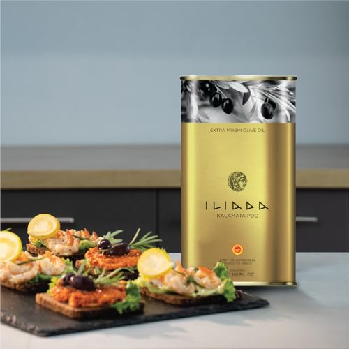 Iliada Kalamata PDO Extra Virgin Olive Oil, 3Lt | Multi-Awarded | Single Region 100% Greek | Monovarietal Koroneiki | Cold Press | Polyphenol Rich | Chef's Favorite