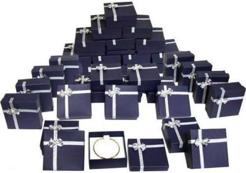 GHP Pack of 36 Pocket Watch & Bangle Boxes w Bow Gift Wrap