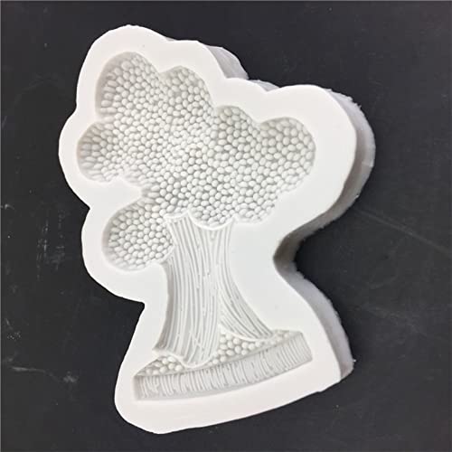 Molde de silicona para fondant de chocolate en forma de árbol miniatura 6