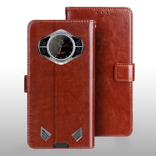 For DOOGEE S200/ S200 Plus �P�[�X �蒠�^ �J�o�[ ���z�^ �yHNWEIWEI�z�J�[�h�|�P�b�g�t�� ���� PU���U�[ ��G�肪�ǂ� �}�O�l�b�g�J�� �����h�~ �Ռ��z�� �ϖ��C 360�x�ی� �X�^���h�@�\�t�� DOOGEE S200