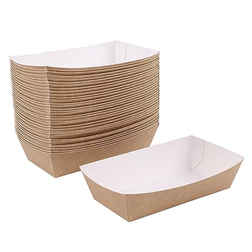 iplusmile Caja De 50 Piezas bandeja de papel para pastel bandeja de cartón suministros para la fiesta