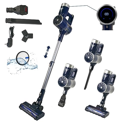 Filter Queen Cordless Vacuum Cleaner, 6-in-1 Stick Vac with Powerful Suction, Touch Screen LED Controls, Detachable Battery, for Quick Cleaning Hard Floor, Carpet, Pet Hair Filter Queen Cordless Vacuum Cleaner, 6-in-1 Stick Vac with Powerful Suction, Touch Screen LED Controls, Detachable Battery, for Quick Cleaning Hard Floor, Carpet, Pet Hair