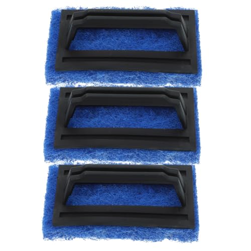 Tofficu 3 piezas Cepillos para Limpieza de Serigrafía Resistentes al Desgaste con Mango Ergonómico Azul Eliminador de Tinta para Impresión Pantalla Portátil y Duradero para Uso Gráfico y