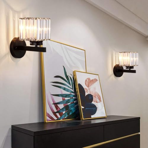 Lámpara de pared de cristal retro E27 para iluminar zonas oscuras 3
