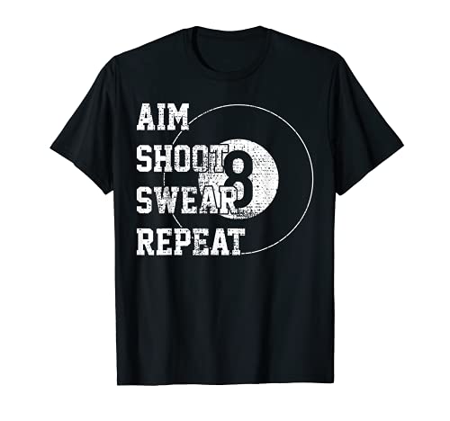 Billard Billiards 8 Eight Ball Retro Gift T-Shirt
