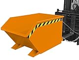 lackiert orange RAL 2000 Spänebehälter SGU 50 lackiert RAL2000 Gelborange Stapler Anbaugerät