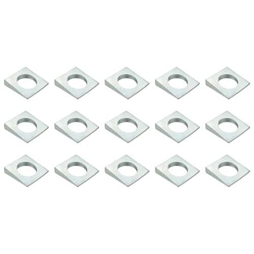 Rondelles carrées biseautées M27 de 50 mm pour corriger l'inclinaison des boulons