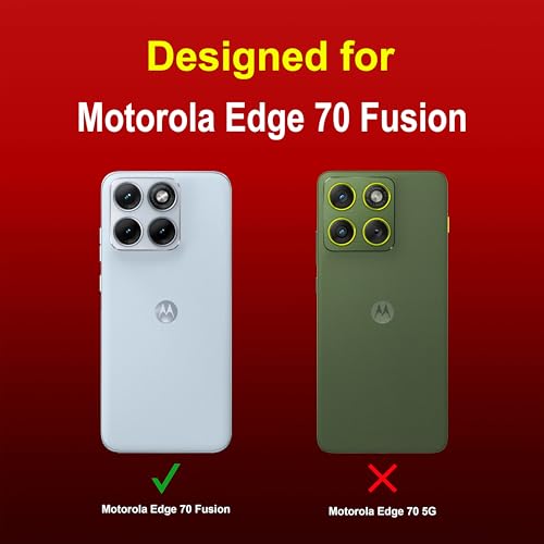 Image of Zapcase Back Case Cover for Motorola Edge 70 Fusion | Compatible for Motorola Edge 70 Fusion Back Cover | Liquid Silicon Magic Case with Camera Protection | Red