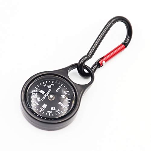 Detuck Compass Keychain Portable Metal Survival Compass For Hiking Camping Outdoors #TOP2