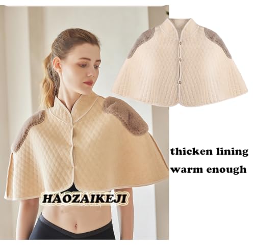 haozaikeji Women Thermal Shoulder Wraps Shoulder Support Warmer Heat Shawl Elderly Pregnant Warm Cape Pain Relief Arthritis3