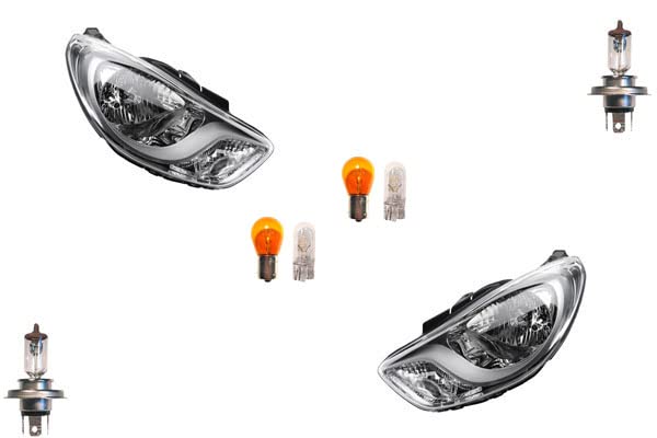 Johns Fari alogeni HSW adatti per Hyundai i10 02/11- con set di lampadine LR