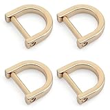 CRAFTMEmore D-Rings with SCREW Shackle Horseshoe U Shape Dee Ring DIY Leather Craft Purse Replacement for 5/8 Inch Strap 4 pcs (Gold)