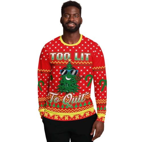 Too Lit to Quit Tree Sweatshirt, alternative view 1