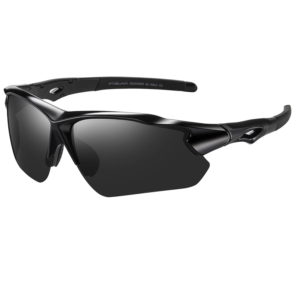 Polarized Sports Sunglasses for Men Women Fishing Cycling Running Golf Motorcycle TR90 Frame UV400 Protection